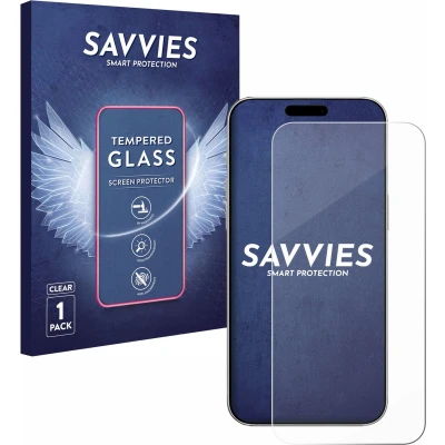 Afbeelding van Savvies Glas Screenprotector voor Apple iPhone 16 Gehard Beschermglas 9H