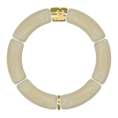 Afbeelding van ICE Jewellery Bella armband Full Pearl Beige modearmband voor dames, Acryl, Acryl