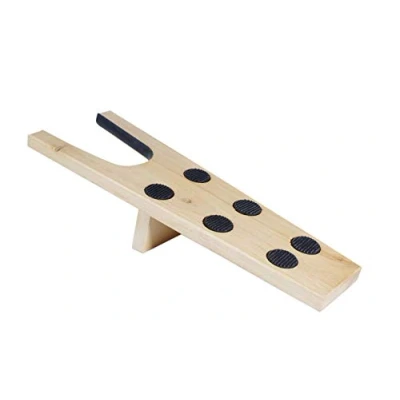 Afbeelding van Kaps Houten Laarzentrekker, robuust en effectief gereedschap voor het verwijderen van laarzen schoenen met antislip knopen (1 stuk), bruin, eenheidsmaat, Bruin