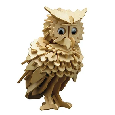 Afbeelding van Pebaro Houten bouwpakket Uil 10 x 18 cm