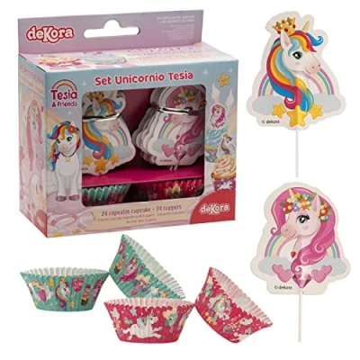 Afbeelding van Dekora Unicorn Cupcake Decorating Kit