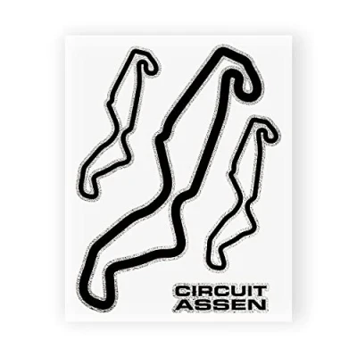 Image de Adhésifs Circuit Assen, 10 x 12 cm