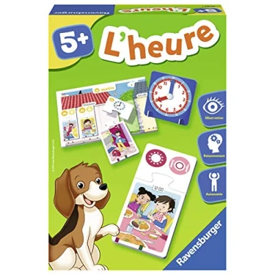 Afbeelding van Ravensburger Educatief spel tijd Leren van tijdbegrippen Logica, tijdlijn gebeurtenissen Lezen de Vanaf 5 jaar 24072