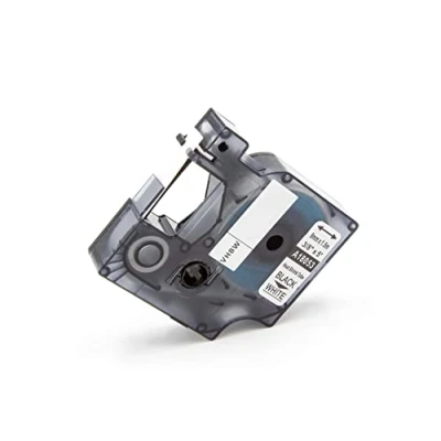 Afbeelding van vhbw Reserveband voor Dymo 18053 labelprinters, zwart op wit, krimpkous, 9 mm