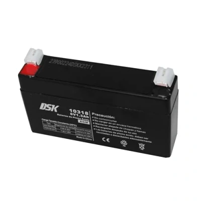 Afbeelding van DSK 10318 loodzuuraccu 6 V 1,3 Ah, zwart