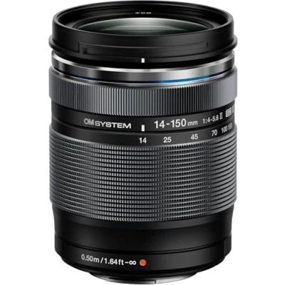 Image de Objectif hybride OM System M.Zuiko Digital ED 14 150mm f/4.0 5.6 II MSC Noir