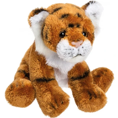 Afbeelding van Pluche Tijger knuffeldier van 13 cm Speelgoed dieren knuffels cadeau voor kinderen