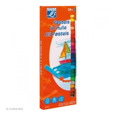 Image de Lefranc Et Bourgeois 807156 Assortiment De 24 Pastels A L&#039;Huile 8mm