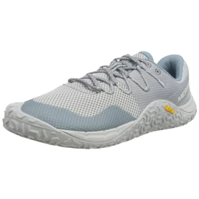 Afbeelding van Merrell Trail Glove 7 Hardloopschoenen neutraal, Dames, Maat: 38.5, Light blue/grey Textiel/ synthetisch