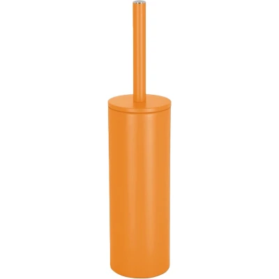 Afbeelding van Spirella Luxe Toiletborstel in houder Cannes oranje metaal 40 x 9 cm met binnenbak