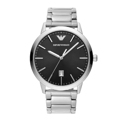 Afbeelding van Emporio Armani Traditional Horloge silvercoloured, Heren, Maat: One Size, Silver coloured