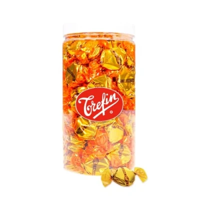 Afbeelding van Trefin Orfina botertoffees nostalgisch snoep in herbruikbare bokaal 700g