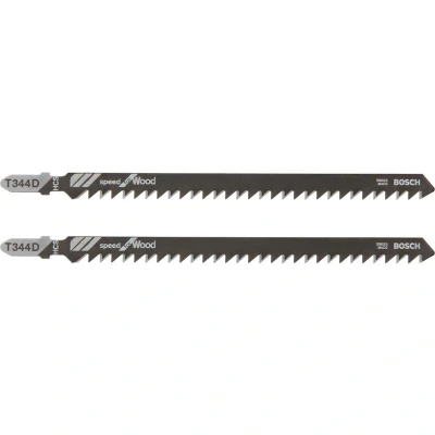 Afbeelding van Bosch Accessories 2609256720 Decoupeerzaagblad HCS, T 344 D Speed for Wood 2 stuk(s)