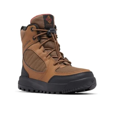 Afbeelding van Columbia Youth Portlander Omniheat Unisex Snowboots voor kinderen, Maat: 35, Light brown Textiel/ synthetisch