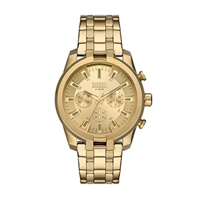 Afbeelding van Diesel MINI Split Chronograaf goldcoloured, Heren, Maat: One Size, Gold coloured