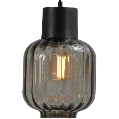 Afbeelding van Masterlight Lett Hanglamp Ø20cm 3 lichts E27 Zwart