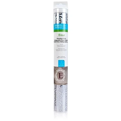 Image de Cricut vinyle permanent bulles rose Gris Clair, 30.5 cm x 1.2 m (12&quot; 48&quot;), Rouleau de adhésif, Compatible avec toutes les machines découpe Cricut, (4 ft)
