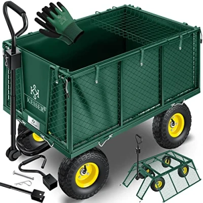 Afbeelding van KESSER® tuinwagen, maximale belasting: 550 kg, groen