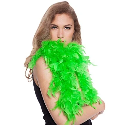 Afbeelding van Veren Boa Fluorescerend groen 180 cm