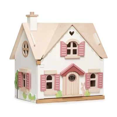 Afbeelding van Tender Leaf Toys Poppenhuis Konijn Met Meubels 25 delig