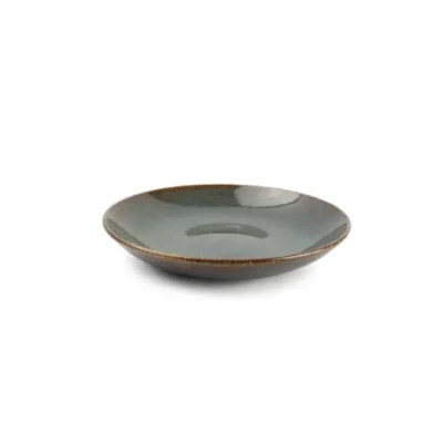 Afbeelding van BonBistro Diep bord 26xH45cm groen Cirro (Set van 3)
