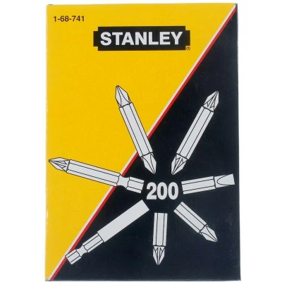 Image de STANLEY 1 68 741 jeu d&#039;embouts de vissage 200 pièces