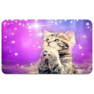 Afbeelding van Silent Monsters muismat maat S (240 x 200 mm) klein, kattenmotief geschikt voor kantoormuis en gamingmuis