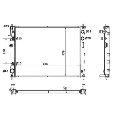 Afbeelding van Radiateur NRF 53887