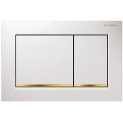 Afbeelding van Geberit Omega30 bedieningsplaat, voor 2 toets spoeling, designstrook