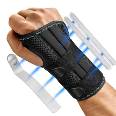 Afbeelding van Orthopedisch, verstelbaar en ademend, voor dagelijks gebruik sport, peesontsteking, artritis, vervorming, (L/XL)