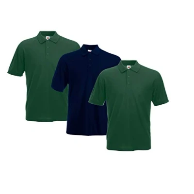 Afbeelding van FRUIT OF THE LOOM Heren Polo Shirt 65/35, 2 valsgroen1, deepnavy, L