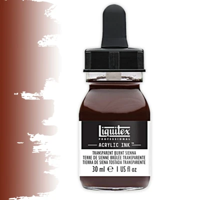 Afbeelding van Professional Acryl Ink! Transparent Burnt Sienna 30ml 129 4260129