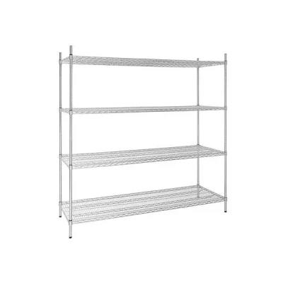 Afbeelding van Vogue voorraadrek met 4 schappen 183x61cm