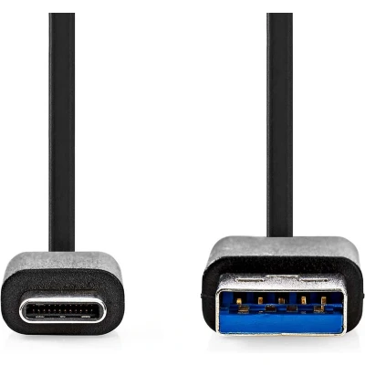Afbeelding van USB A naar C kabel 1 meter 3.0 (100% koper, Zwart)