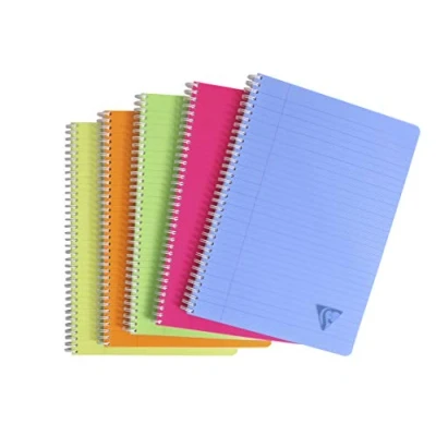 Afbeelding van Clairefontaine Notitieboeken Linicolor 5 st A4 90 vel gelinieerd marge