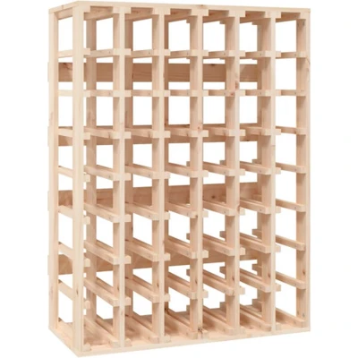 Afbeelding van Wijnrek 70x33x94 cm massief grenenhout bruin