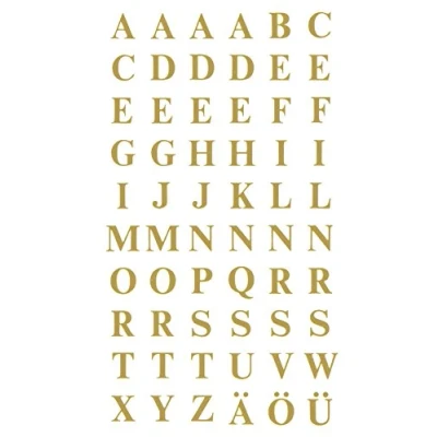 Afbeelding van Avery Av 3727 Letteretiket 2 Vel Goud 10 Setjes Met
