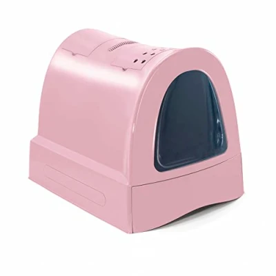 Afbeelding van Imac Kattenbak Zuma Met Schuiflade Roze 40X56X42,5 CM