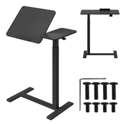 Afbeelding van Maclean Laptopbureau Zit/sta bureau mobiele /laptopstandaard hoogteverstelling 76 109 cm, max. 30 kg, MC 120B Zwart
