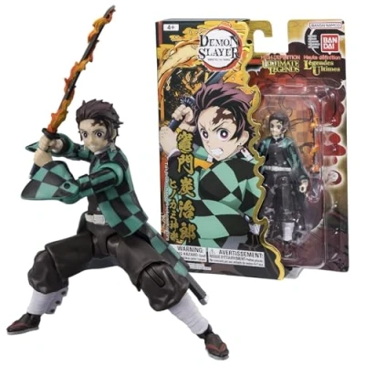 Afbeelding van Bandai Ultimate Legends HD Demon Slayer figuur 12 cm Tanjiro Hinokami Kagura Officiële licentie actiefiguur Speelgoed voor kinderen vanaf 4 jaar VE88969