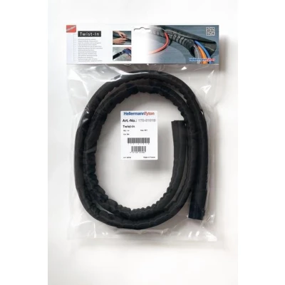 Afbeelding van HellermannTyton 170 01017 Twist In 32 Gevlochten slang Zwart Polyester 29 tot mm 2 m