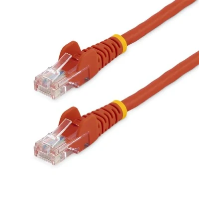 Image de StarTech.com Cable reseau Cat5e UTP sans crochet 10 m rouge cordon Ethernet RJ45 anti accroc patch de raccordement
