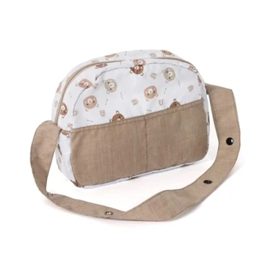 Afbeelding van Bayer Chic Poppenluiertas (beige beertjes).
