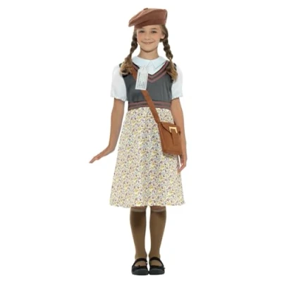 Afbeelding van Smiffy&#039;s Leraar &amp; Professor Scholier Student Kostuum Braaf Jaren 30 Meisje Bruin Medium Carnavalskleding Verkleedkleding