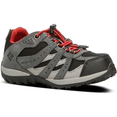 Afbeelding van Columbia Childrens Redmond Waterproof Outdoorschoenen voor kinderen, Maat: 26, Black/flame Leer en textiel