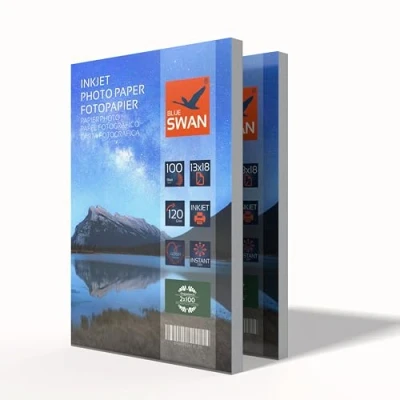 Afbeelding van BLUE SWAN 200 vellen fotopapier, glanzend, waterdicht, 13 x 18 cm, 120 g