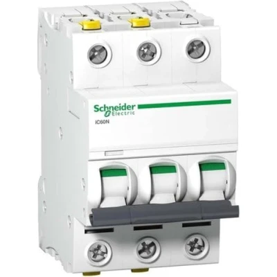 Afbeelding van Schneider Electric, FI stroomonderbreker, Miniatuur Stroomonderbreker 3P