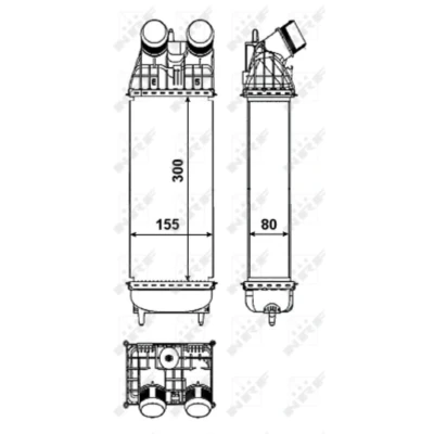 Afbeelding van Intercooler, inlaatluchtkoeler NRF 30460