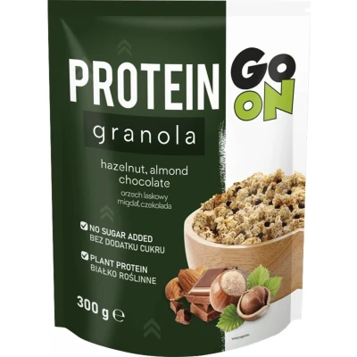 Afbeelding van Go On Nutrition Protein Granola (300 g) granen hazelnoot amandel chocolade