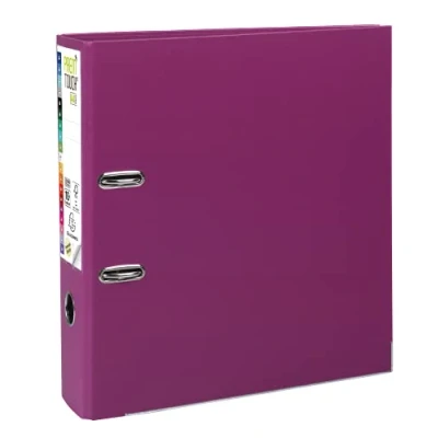 Image de Exacompta Réf. 53347E 1 classeur à levier A4 Maxi Prem&#039;Touch Dos de 80 mm Mécanique Dimensions extérieures : 32 x 30 8 cm Format classer Coloris Fuchsia